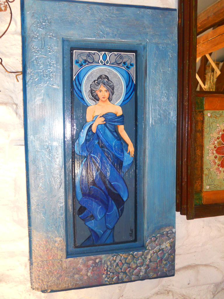  Panou decorativ- LADY IN BLUE