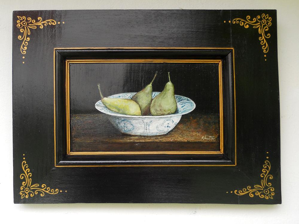 Natura moarta -vas cu pere